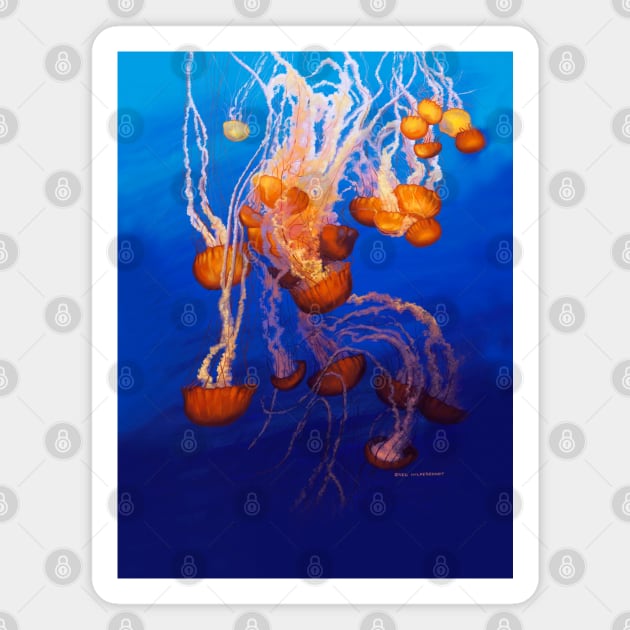 Jellyfish Magnet by Spiderwebart Gallery